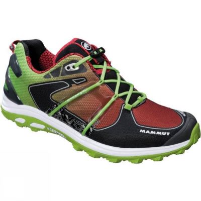 Zapatillas Running Mammut MTR 201 Pro Low Hombre Verde / Negras - Chile TNQ623501